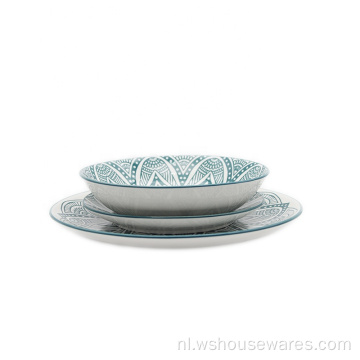 Western Style Wholesale porselein servies pad afdrukken